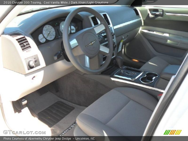 Cool Vanilla White / Dark Khaki/Light Graystone 2010 Chrysler 300 Touring