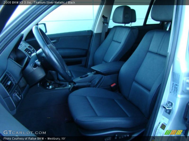 Titanium Silver Metallic / Black 2008 BMW X3 3.0si