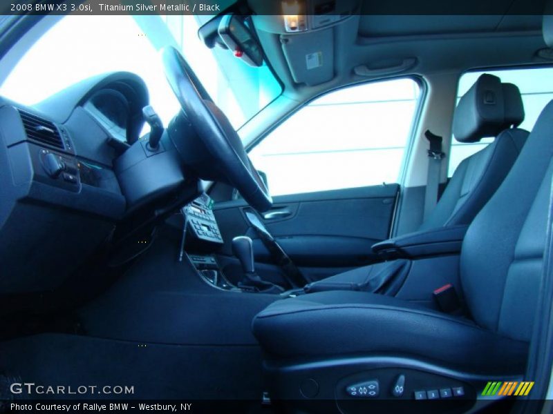 Titanium Silver Metallic / Black 2008 BMW X3 3.0si