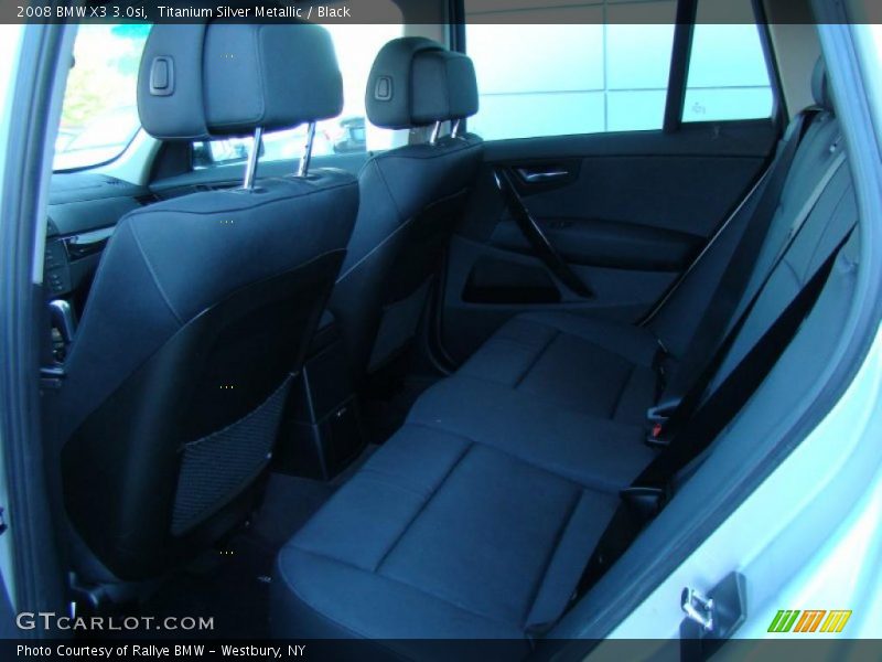 Titanium Silver Metallic / Black 2008 BMW X3 3.0si