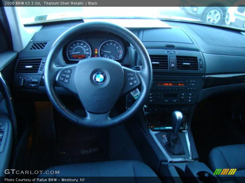 Titanium Silver Metallic / Black 2008 BMW X3 3.0si