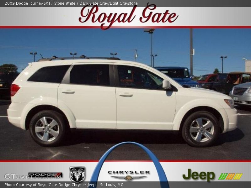 Stone White / Dark Slate Gray/Light Graystone 2009 Dodge Journey SXT