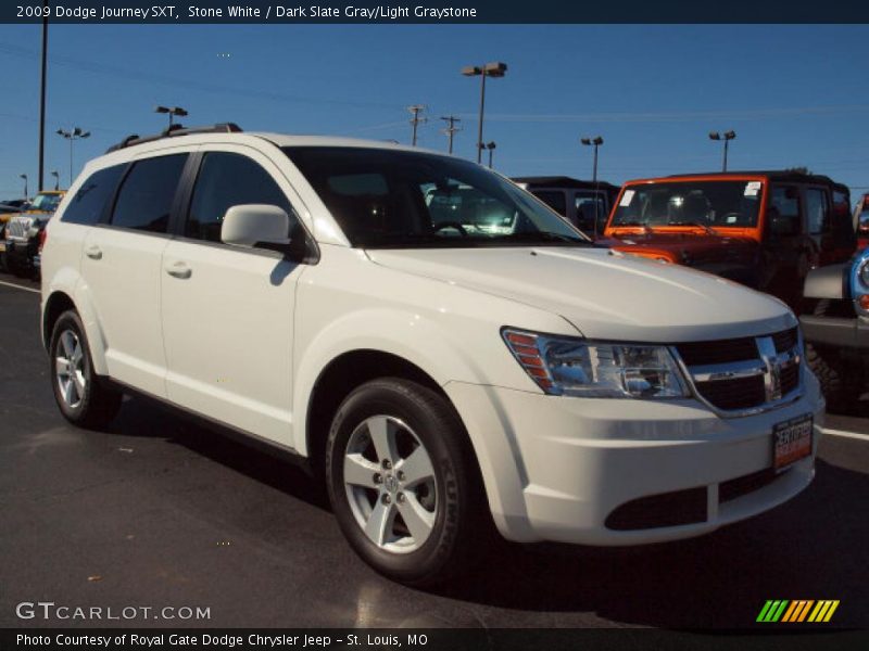 Stone White / Dark Slate Gray/Light Graystone 2009 Dodge Journey SXT