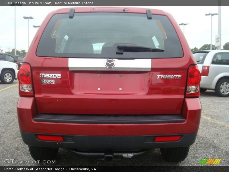 Redfire Metallic / Stone 2008 Mazda Tribute s Sport
