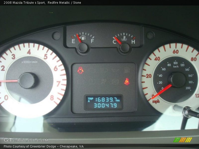 Redfire Metallic / Stone 2008 Mazda Tribute s Sport