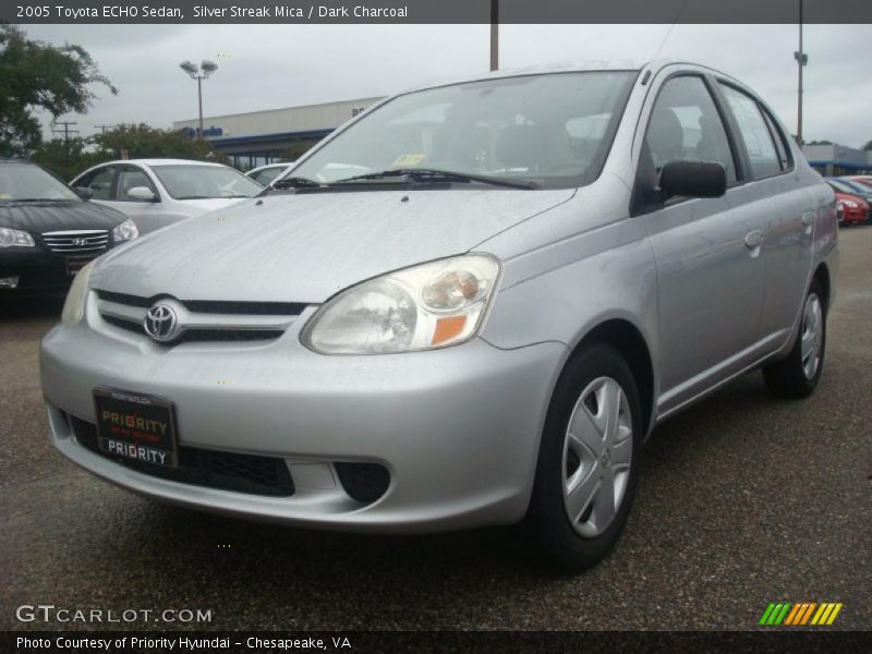 Silver Streak Mica / Dark Charcoal 2005 Toyota ECHO Sedan