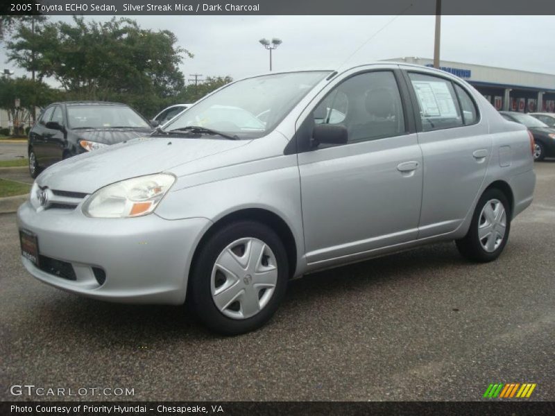 Silver Streak Mica / Dark Charcoal 2005 Toyota ECHO Sedan