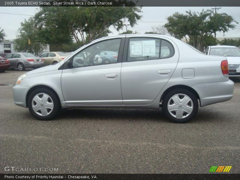 Silver Streak Mica / Dark Charcoal 2005 Toyota ECHO Sedan