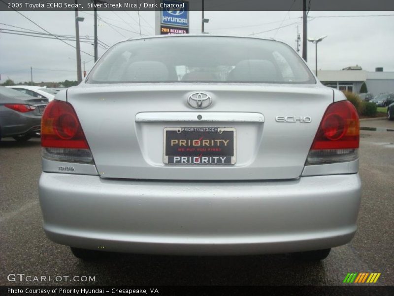 Silver Streak Mica / Dark Charcoal 2005 Toyota ECHO Sedan