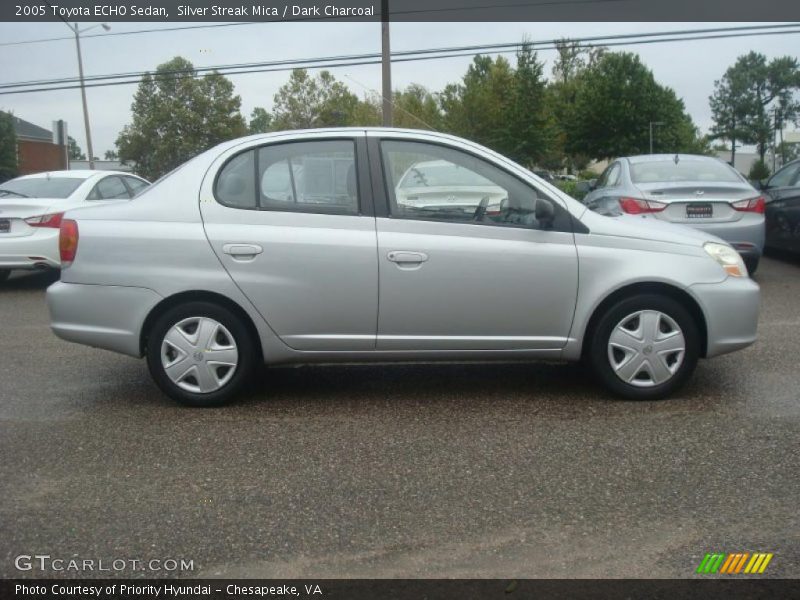 Silver Streak Mica / Dark Charcoal 2005 Toyota ECHO Sedan