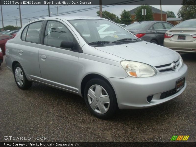 Silver Streak Mica / Dark Charcoal 2005 Toyota ECHO Sedan