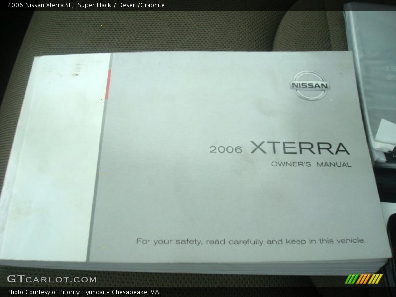 Super Black / Desert/Graphite 2006 Nissan Xterra SE