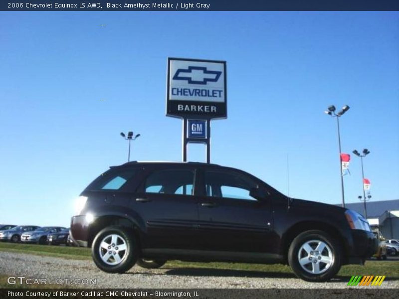 Black Amethyst Metallic / Light Gray 2006 Chevrolet Equinox LS AWD