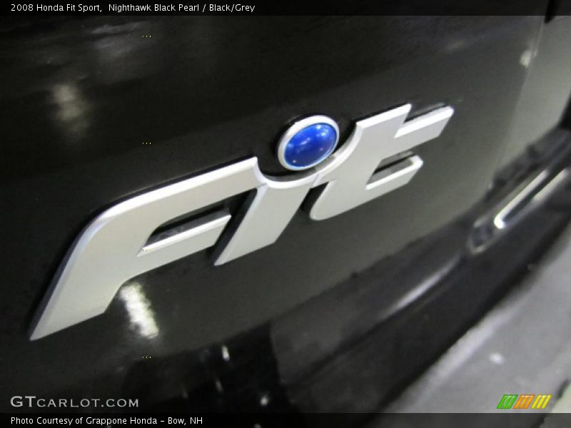 Nighthawk Black Pearl / Black/Grey 2008 Honda Fit Sport