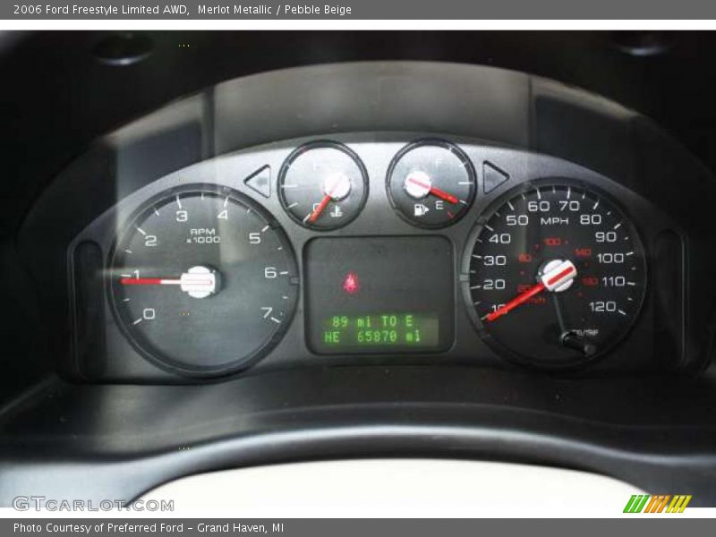 Merlot Metallic / Pebble Beige 2006 Ford Freestyle Limited AWD