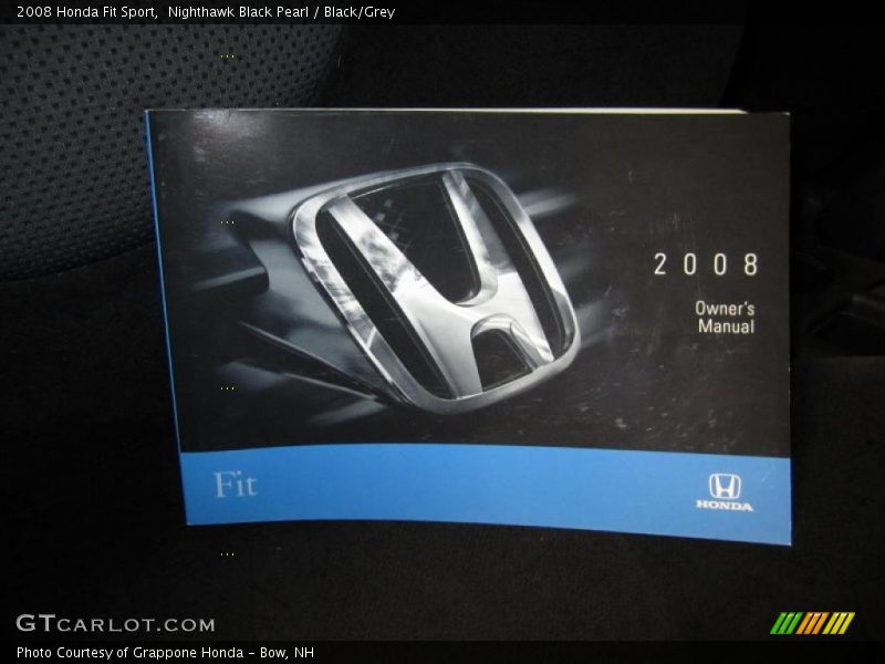 Nighthawk Black Pearl / Black/Grey 2008 Honda Fit Sport