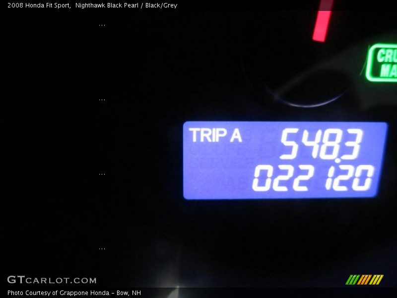 Nighthawk Black Pearl / Black/Grey 2008 Honda Fit Sport