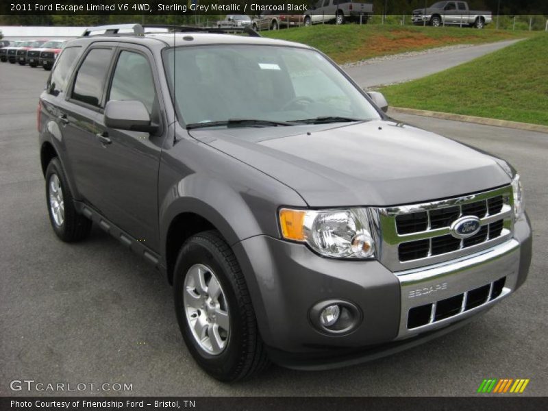 Sterling Grey Metallic / Charcoal Black 2011 Ford Escape Limited V6 4WD