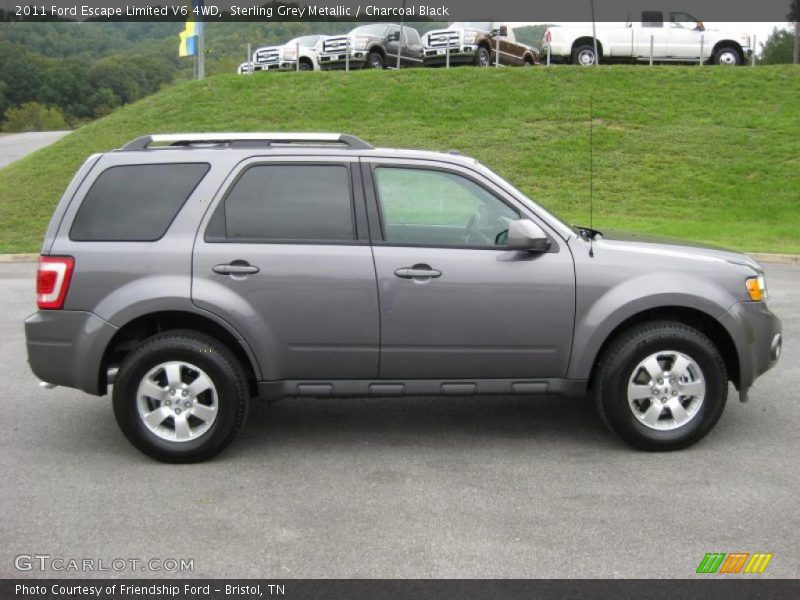 Sterling Grey Metallic / Charcoal Black 2011 Ford Escape Limited V6 4WD