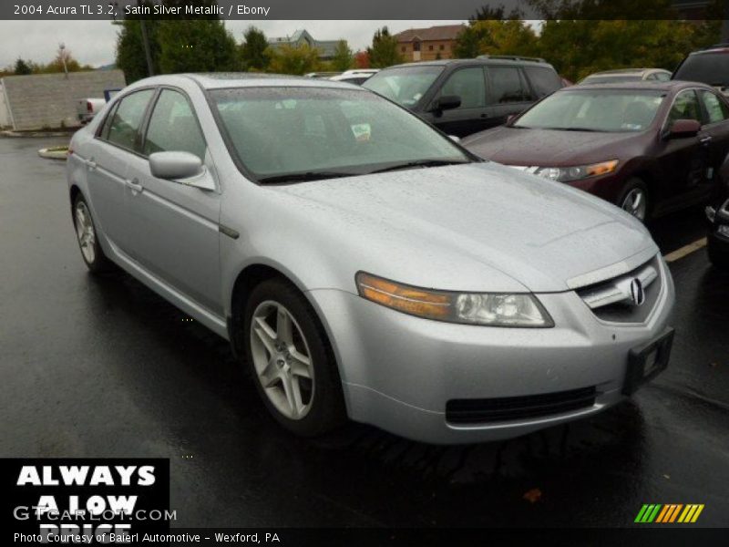 Satin Silver Metallic / Ebony 2004 Acura TL 3.2