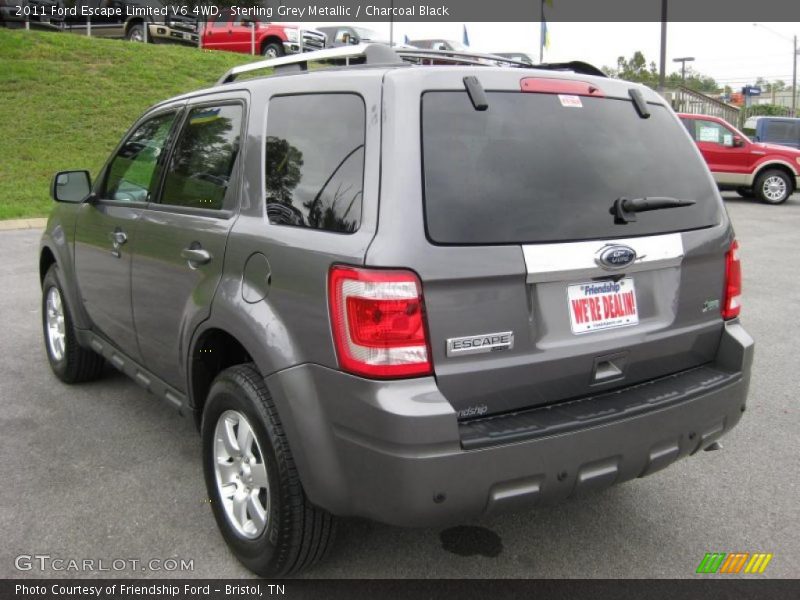 Sterling Grey Metallic / Charcoal Black 2011 Ford Escape Limited V6 4WD
