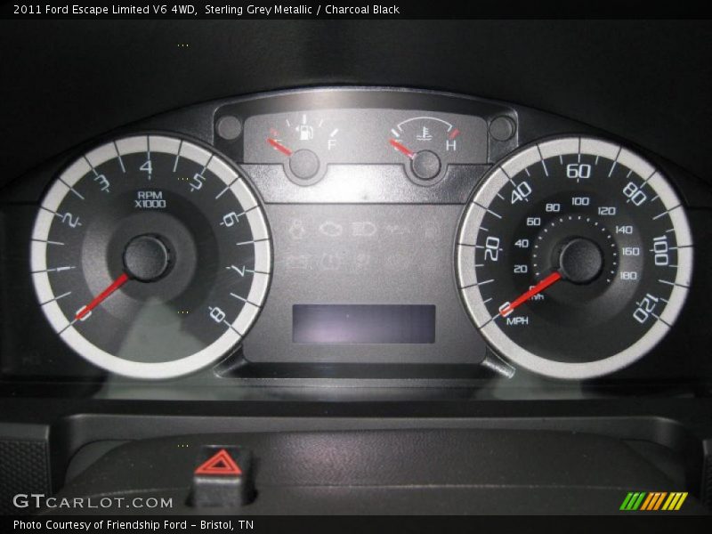 Sterling Grey Metallic / Charcoal Black 2011 Ford Escape Limited V6 4WD