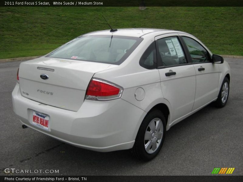 White Suede / Medium Stone 2011 Ford Focus S Sedan