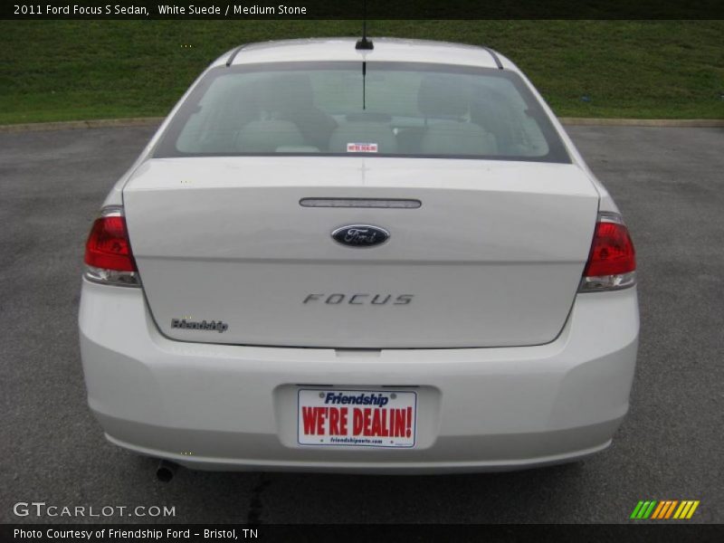 White Suede / Medium Stone 2011 Ford Focus S Sedan