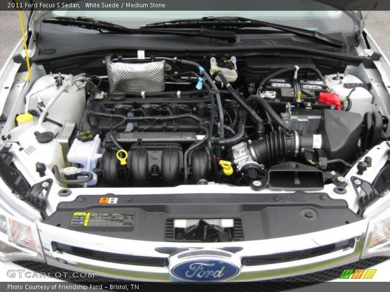 White Suede / Medium Stone 2011 Ford Focus S Sedan