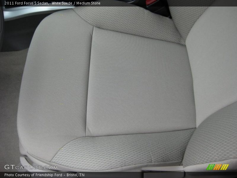 White Suede / Medium Stone 2011 Ford Focus S Sedan