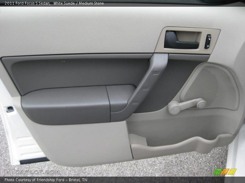 White Suede / Medium Stone 2011 Ford Focus S Sedan