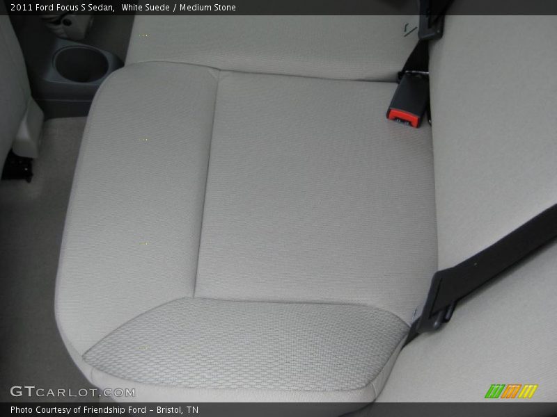 White Suede / Medium Stone 2011 Ford Focus S Sedan