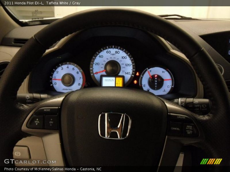 Taffeta White / Gray 2011 Honda Pilot EX-L