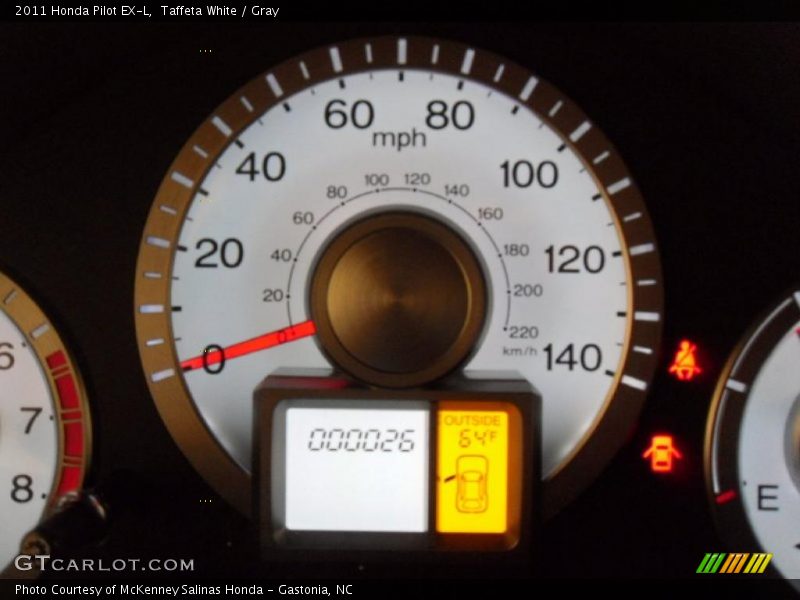 Taffeta White / Gray 2011 Honda Pilot EX-L