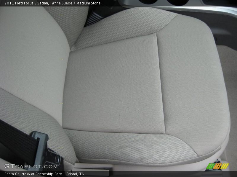 White Suede / Medium Stone 2011 Ford Focus S Sedan