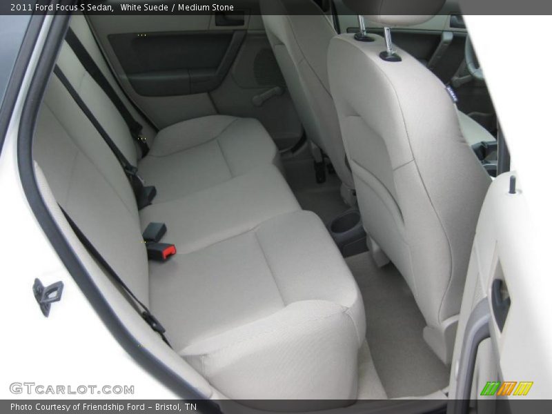 White Suede / Medium Stone 2011 Ford Focus S Sedan