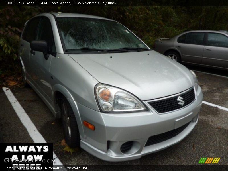 Silky Silver Metallic / Black 2006 Suzuki Aerio SX AWD Sport Wagon