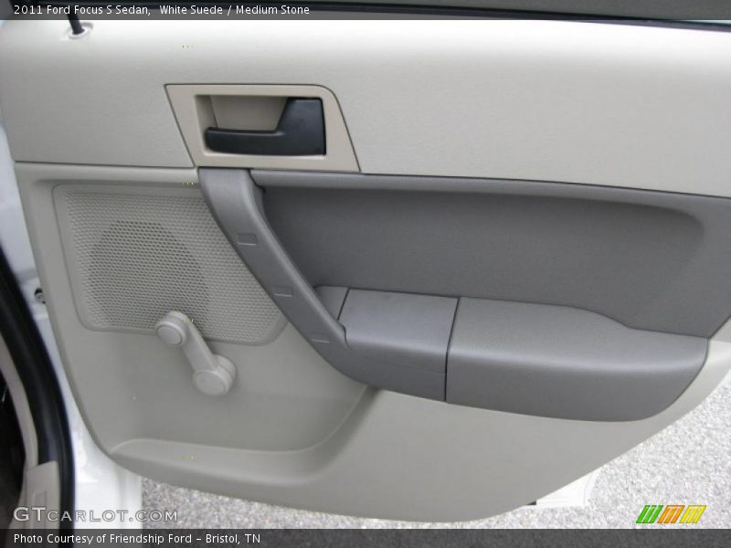 White Suede / Medium Stone 2011 Ford Focus S Sedan