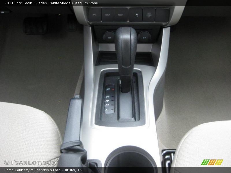 White Suede / Medium Stone 2011 Ford Focus S Sedan
