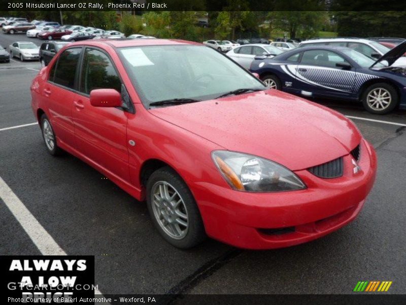 Phoenix Red / Black 2005 Mitsubishi Lancer OZ Rally