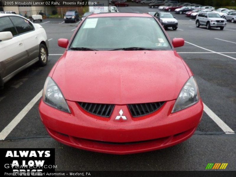 Phoenix Red / Black 2005 Mitsubishi Lancer OZ Rally