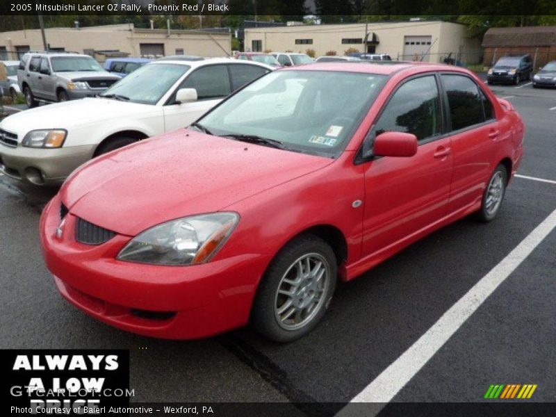 Phoenix Red / Black 2005 Mitsubishi Lancer OZ Rally