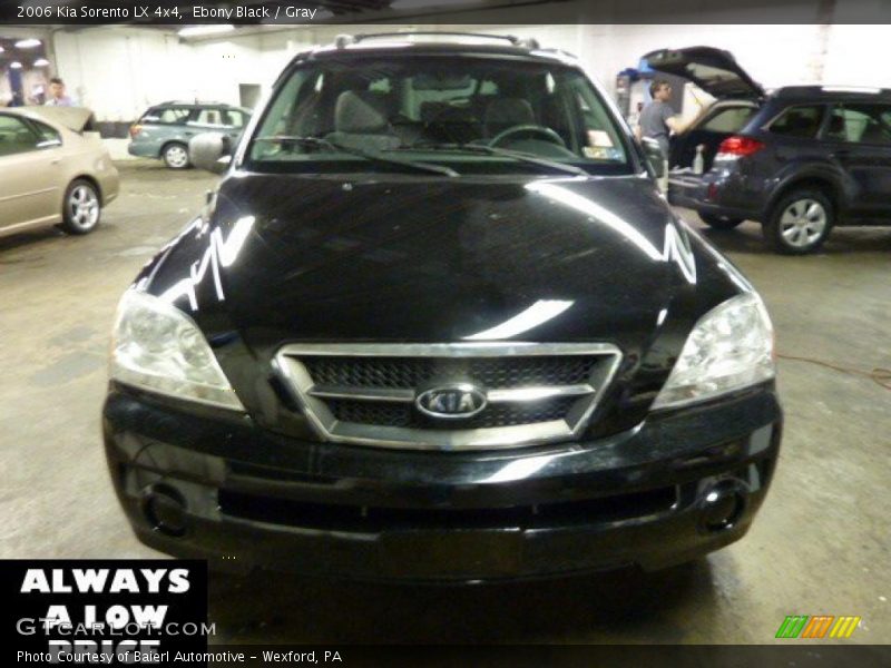 Ebony Black / Gray 2006 Kia Sorento LX 4x4