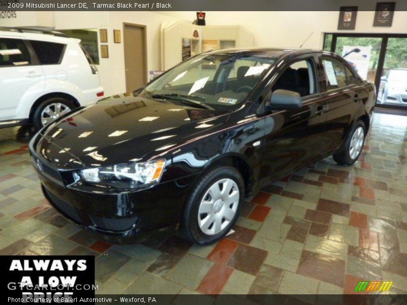 Tarmac Black Pearl / Black 2009 Mitsubishi Lancer DE