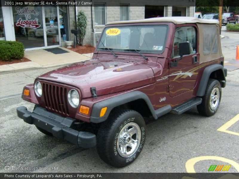 Sienna Pearl / Camel 2001 Jeep Wrangler SE 4x4