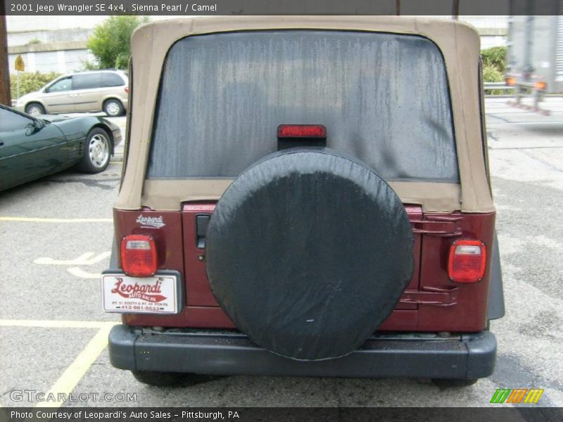 Sienna Pearl / Camel 2001 Jeep Wrangler SE 4x4