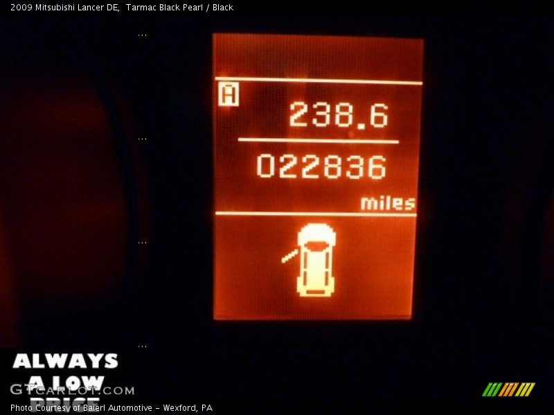 Tarmac Black Pearl / Black 2009 Mitsubishi Lancer DE