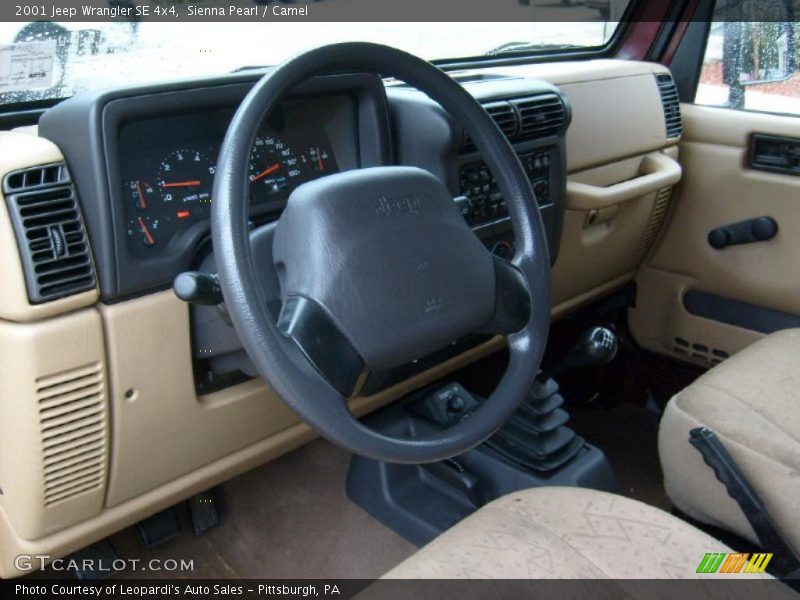 Sienna Pearl / Camel 2001 Jeep Wrangler SE 4x4