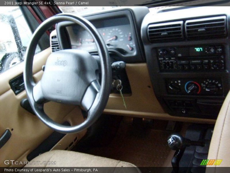 Sienna Pearl / Camel 2001 Jeep Wrangler SE 4x4