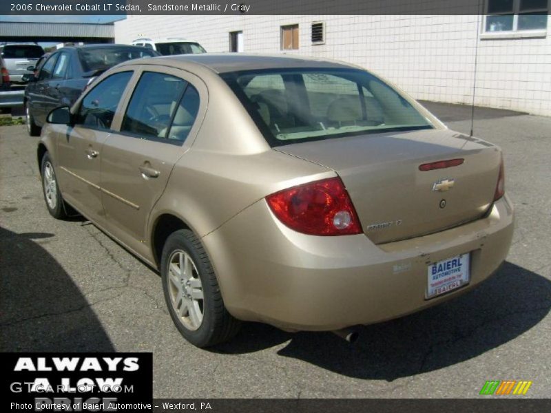 Sandstone Metallic / Gray 2006 Chevrolet Cobalt LT Sedan